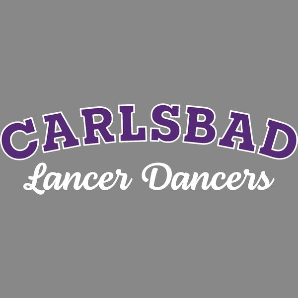 Carlsbad Lancer Dancers Script PurpWhite Thumbnail