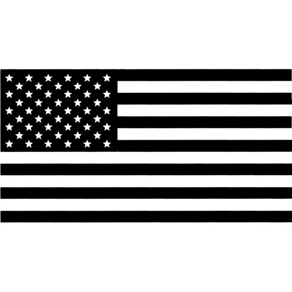 USA Flag 3 5in Black Thumbnail