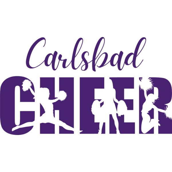 Carlsbad Cheer Silhouette Purple Thumbnail