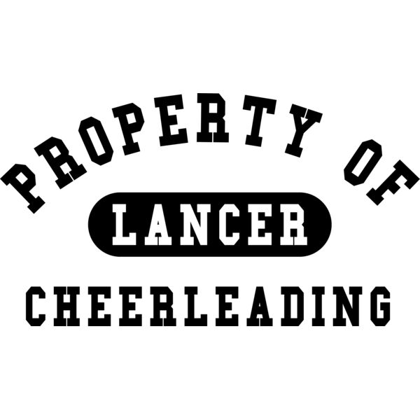 Property of Lancer Cheer Black Thumbnail