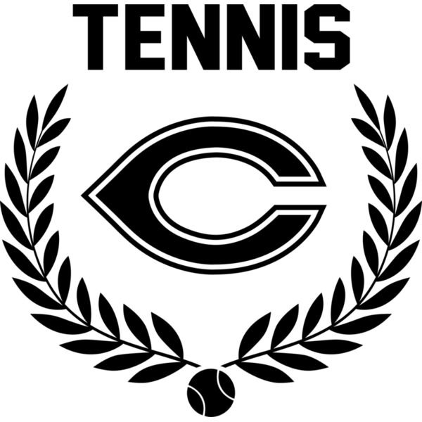 Tennis C Wreath Black Thumbnail