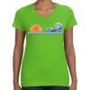 Women's V-Neck Fine Jersey Tee Thumbnail