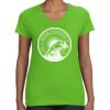 Women's V-Neck Fine Jersey Tee Thumbnail