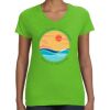 Women's V-Neck Fine Jersey Tee Thumbnail