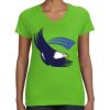 Women's V-Neck Fine Jersey Tee Thumbnail