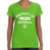 Women's V-Neck Fine Jersey Tee Thumbnail