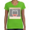 Women's V-Neck Fine Jersey Tee Thumbnail