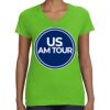 Women's V-Neck Fine Jersey Tee Thumbnail