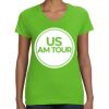 Women's V-Neck Fine Jersey Tee Thumbnail