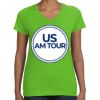 Women's V-Neck Fine Jersey Tee Thumbnail