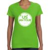 Women's V-Neck Fine Jersey Tee Thumbnail