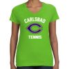 Women's V-Neck Fine Jersey Tee Thumbnail