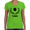 Women's V-Neck Fine Jersey Tee Thumbnail