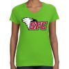 Women's V-Neck Fine Jersey Tee Thumbnail