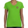 Women's V-Neck Fine Jersey Tee Thumbnail