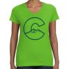 Women's V-Neck Fine Jersey Tee Thumbnail