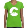 Women's V-Neck Fine Jersey Tee Thumbnail