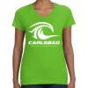 Women's V-Neck Fine Jersey Tee Thumbnail
