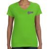 Women's V-Neck Fine Jersey Tee Thumbnail