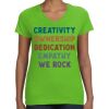 Women's V-Neck Fine Jersey Tee Thumbnail